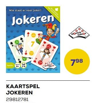 Aanbiedingen Kaartspel jokeren - Identity Games - Geldig van 21/03/2023 tot 22/04/2023 bij Supra Bazar