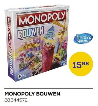 Aanbiedingen Monopoly bouwen - Hasbro - Geldig van 21/03/2023 tot 22/04/2023 bij Supra Bazar