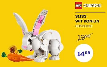 Aanbiedingen 31133 wit konijn - Lego - Geldig van 21/03/2023 tot 22/04/2023 bij Supra Bazar
