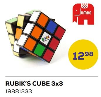 Aanbiedingen Rubik’s cube 3x3 - Jumbo - Geldig van 21/03/2023 tot 22/04/2023 bij Supra Bazar