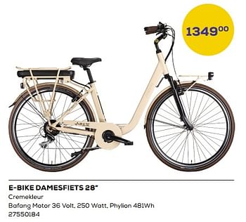 Aanbiedingen E-bike damesfiets 28`` - Huismerk - Supra Bazar - Geldig van 21/03/2023 tot 22/04/2023 bij Supra Bazar