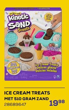 Aanbiedingen Ice cream treats met zand - Spin Master - Geldig van 21/03/2023 tot 22/04/2023 bij Supra Bazar