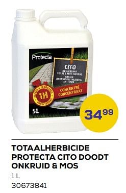 Aanbiedingen Totaalherbicide protecta cito doodt onkruid + mos - Protecta - Geldig van 21/03/2023 tot 22/04/2023 bij Supra Bazar