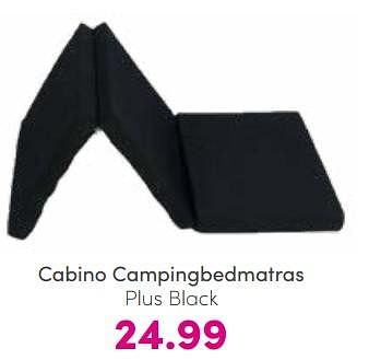 Aanbiedingen Cabino campingbedmatras plus black - Cabino - Geldig van 26/03/2023 tot 02/04/2023 bij Baby & Tiener Megastore
