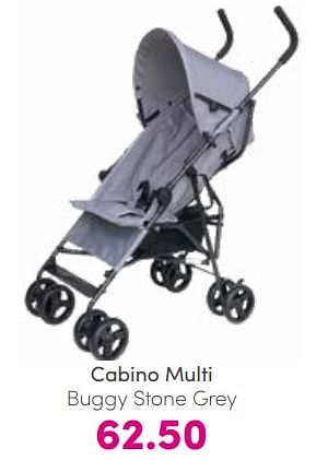 Aanbiedingen Cabino multi buggy stone grey - Cabino - Geldig van 26/03/2023 tot 02/04/2023 bij Baby & Tiener Megastore