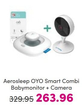 Aanbiedingen Aerosleep oyo smart combi babymonitor + camera - Aerosleep - Geldig van 26/03/2023 tot 02/04/2023 bij Baby & Tiener Megastore
