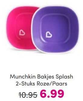Aanbiedingen Munchkin bakjes splash - Munchkin - Geldig van 26/03/2023 tot 02/04/2023 bij Baby & Tiener Megastore