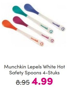 Aanbiedingen Munchkin lepels white hot safety spoons - Munchkin - Geldig van 26/03/2023 tot 02/04/2023 bij Baby & Tiener Megastore