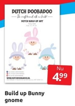 Aanbiedingen Build up bunny gnome - Huismerk - Boekenvoordeel - Geldig van 25/03/2023 tot 02/04/2023 bij Boekenvoordeel