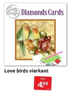Aanbiedingen Love birds vierkant - Huismerk - Boekenvoordeel - Geldig van 25/03/2023 tot 02/04/2023 bij Boekenvoordeel