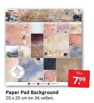 Aanbiedingen Paper pad background - Huismerk - Boekenvoordeel - Geldig van 25/03/2023 tot 02/04/2023 bij Boekenvoordeel