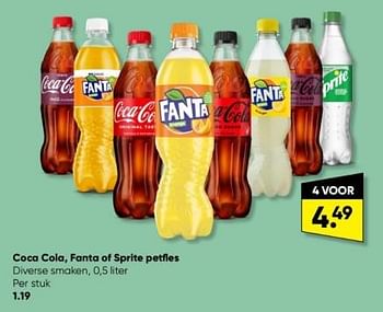 Aanbiedingen Coca cola fanta of sprite petfles - Huismerk - Big Bazar - Geldig van 27/03/2023 tot 09/04/2023 bij Big Bazar