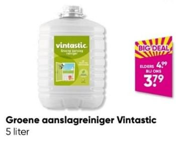 Aanbiedingen Groene aanslagreiniger vintastic - Vintastic - Geldig van 27/03/2023 tot 09/04/2023 bij Big Bazar