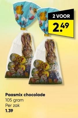 Aanbiedingen Paasmix chocolade - Huismerk - Big Bazar - Geldig van 27/03/2023 tot 09/04/2023 bij Big Bazar