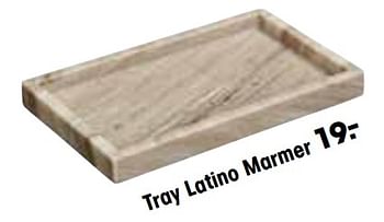 Aanbiedingen Tray latino marmer - Huismerk - Kwantum - Geldig van 29/03/2023 tot 16/07/2023 bij Kwantum