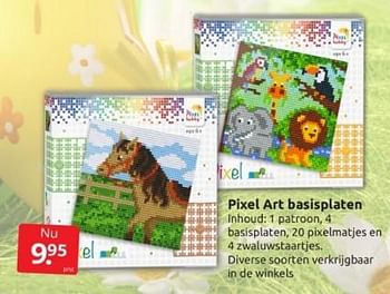 Aanbiedingen Pixel art basisplaten - Huismerk - Boekenvoordeel - Geldig van 01/04/2023 tot 09/04/2023 bij Boekenvoordeel
