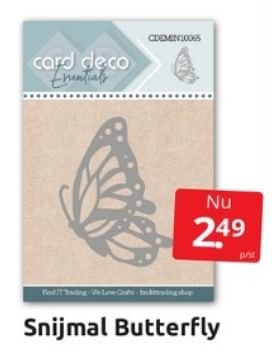 Aanbiedingen Snijmal butterfly - Huismerk - Boekenvoordeel - Geldig van 01/04/2023 tot 09/04/2023 bij Boekenvoordeel
