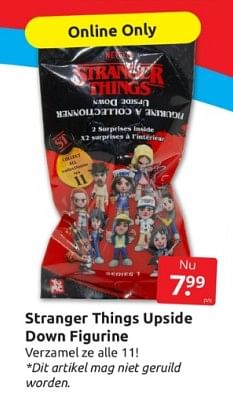Aanbiedingen Stranger things upside down figurine - Huismerk - Boekenvoordeel - Geldig van 01/04/2023 tot 09/04/2023 bij Boekenvoordeel