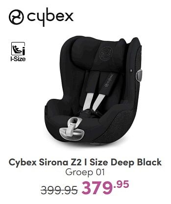 Aanbiedingen Cybex sirona z2 i size deep black - Cybex - Geldig van 09/04/2023 tot 15/04/2023 bij Baby & Tiener Megastore