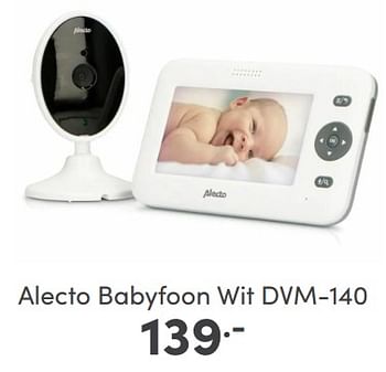 Aanbiedingen Alecto babyfoon wit dvm-140 - Alecto - Geldig van 09/04/2023 tot 15/04/2023 bij Baby & Tiener Megastore