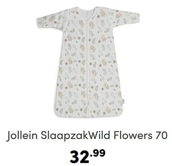 Aanbiedingen Jollein slaapzakwild flowers - Jollein - Geldig van 09/04/2023 tot 15/04/2023 bij Baby & Tiener Megastore