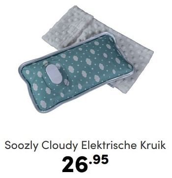 Aanbiedingen Soozly cloudy elektrische kruik - Soozly - Geldig van 09/04/2023 tot 15/04/2023 bij Baby & Tiener Megastore