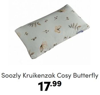 Aanbiedingen Soozly kruikenzak cosy butterfly - Soozly - Geldig van 09/04/2023 tot 15/04/2023 bij Baby & Tiener Megastore