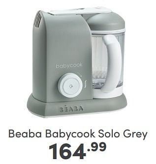 Aanbiedingen Beaba babycook solo grey - Beaba - Geldig van 09/04/2023 tot 15/04/2023 bij Baby & Tiener Megastore