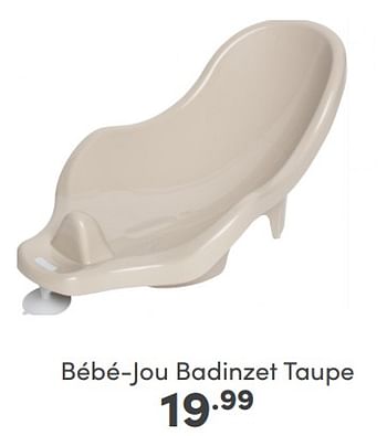 Aanbiedingen Bébé-jou badinzet taupe - Bebe-jou - Geldig van 09/04/2023 tot 15/04/2023 bij Baby & Tiener Megastore