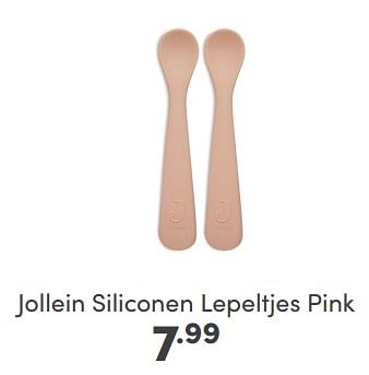 Aanbiedingen Jollein siliconen lepeltjes pink - Jollein - Geldig van 09/04/2023 tot 15/04/2023 bij Baby & Tiener Megastore