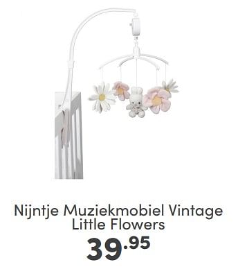Aanbiedingen Nijntje muziekmobiel vintage little flowers - Nijntje - Geldig van 09/04/2023 tot 15/04/2023 bij Baby & Tiener Megastore