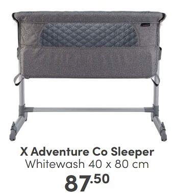 Aanbiedingen X adventure co sleeper whitewash - Xadventure - Geldig van 09/04/2023 tot 15/04/2023 bij Baby & Tiener Megastore