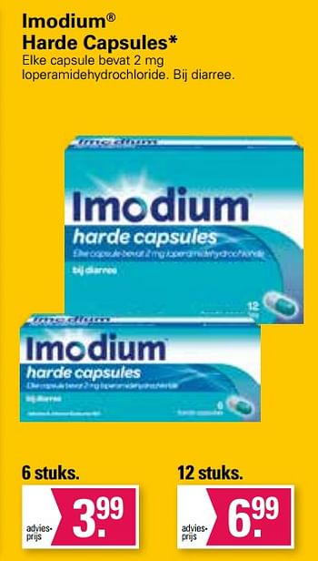 Aanbiedingen Imodium harde capsules - Imodium - Geldig van 05/04/2023 tot 22/05/2023 bij De Online Drogist