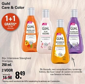 Aanbiedingen Intensieve stevigheid shampoo - Guhl - Geldig van 05/04/2023 tot 22/05/2023 bij De Online Drogist