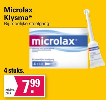 Aanbiedingen Microlax klysma - Microlax - Geldig van 05/04/2023 tot 22/05/2023 bij De Online Drogist