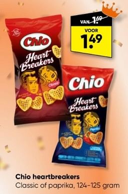 Aanbiedingen Chio heartbreakers - Chio - Geldig van 10/04/2023 tot 23/04/2023 bij Big Bazar