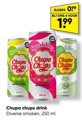 Aanbiedingen Chupa chups drink - Chupa Chups - Geldig van 10/04/2023 tot 23/04/2023 bij Big Bazar