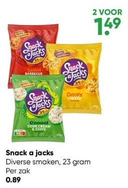 Aanbiedingen Snack a jacks - Snack a Jacks - Geldig van 10/04/2023 tot 23/04/2023 bij Big Bazar