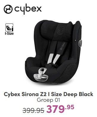 Aanbiedingen Cybex sirona z2 i size deep black - Cybex - Geldig van 16/04/2023 tot 22/04/2023 bij Baby & Tiener Megastore
