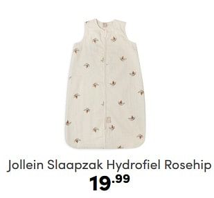 Aanbiedingen Jollein slaapzak hydrofiel rosehip - Jollein - Geldig van 16/04/2023 tot 22/04/2023 bij Baby & Tiener Megastore