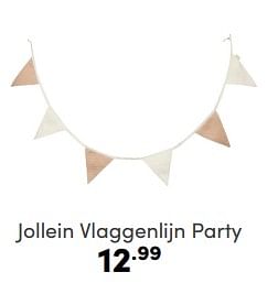 Aanbiedingen Jollein vlaggenlijn party - Jollein - Geldig van 16/04/2023 tot 22/04/2023 bij Baby & Tiener Megastore