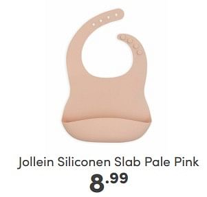 Aanbiedingen Jollein siliconen slab pale pink - Jollein - Geldig van 16/04/2023 tot 22/04/2023 bij Baby & Tiener Megastore