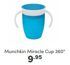Aanbiedingen Munchkin miracle cup 360° - Munchkin - Geldig van 16/04/2023 tot 22/04/2023 bij Baby & Tiener Megastore