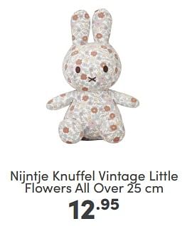 Aanbiedingen Nijntje knuffel vintage little flowers all over - Nijntje - Geldig van 16/04/2023 tot 22/04/2023 bij Baby & Tiener Megastore
