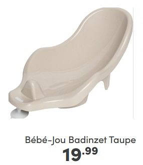 Aanbiedingen Bébé-jou badinzet taupe - Bebe-jou - Geldig van 16/04/2023 tot 22/04/2023 bij Baby & Tiener Megastore