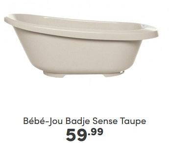 Aanbiedingen Bébé-jou badje sense taupe - Bebe-jou - Geldig van 16/04/2023 tot 22/04/2023 bij Baby & Tiener Megastore