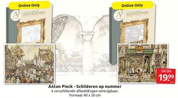 Aanbiedingen Anton pieck - schilderen op nummer - Huismerk - Boekenvoordeel - Geldig van 15/04/2023 tot 23/04/2023 bij Boekenvoordeel
