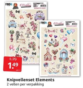 Aanbiedingen Knipvellenset elements - Huismerk - Boekenvoordeel - Geldig van 15/04/2023 tot 23/04/2023 bij Boekenvoordeel