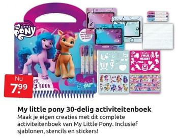 Aanbiedingen My little pony 30-delig activiteitenboek - Totum - Geldig van 15/04/2023 tot 23/04/2023 bij Boekenvoordeel
