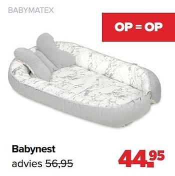 Aanbiedingen Babymatex babynest - Babymatex - Geldig van 03/04/2023 tot 29/04/2023 bij Baby-Dump